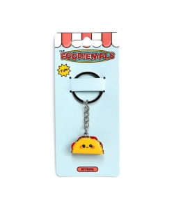 Keyring Puckator Foodiemals Frida The Taco 3D Pvc Key298