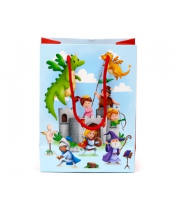 Gift Bag Puckator Medium Knights And Dragons Gbag121B