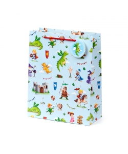 Gift Bag Puckator Large Knights And Dragons Gbag121A