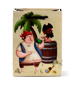 Gift Bag Puckator Jolly Rogers Pirates Medium Gbag113B