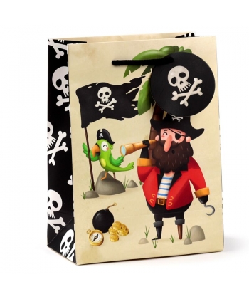 Gift Bag Puckator Jolly Rogers Pirates Medium Gbag113B