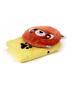 Blanket Puckator Blankeazzz Adoramals Ru The Red Panda 2-In-1 W/Plush Toy Blk04