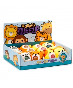 Plush Squeezy Toy Puckator Queasy Squeezies Adoramals Animals Ty756