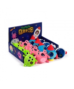 Plush Squeezy Toy Puckator Queasy Squeezies Space Cadets Ty1008
