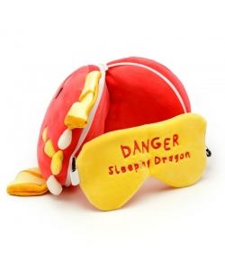 Plush Travel Cushion Puckator Relaxeazzz Adoramagics Dragon W/Eye Mask Cush311