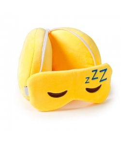Plush Travel Cushion Puckator Relaxeazzz Snoozie The Sleeping Head W/Eye Mask Cush321