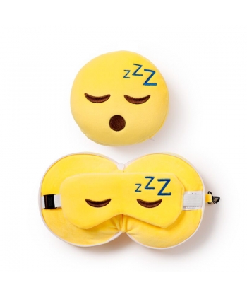 Plush Travel Cushion Puckator Relaxeazzz Snoozie The Sleeping Head W/Eye Mask Cush321