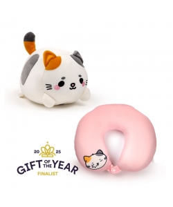 Plush Travel Cushion Puckator Swapseazzz Adoramals Cat 2In1 Cush378