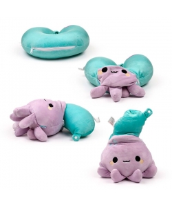 Plush Travel Cushion Puckator Swapseazzz Adoramals Ocean Octopus 2In1 Cush375
