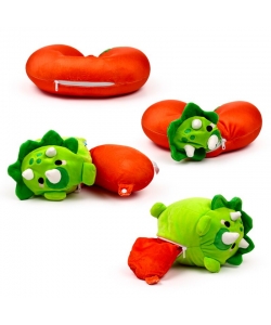 Plush Travel Cushion Puckator Swapseazzz Adorasaurs Dinosaur 2In1 Cush379
