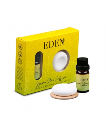 Stone Diffuser And Fragrance Oil Set Puckator Eden Sea Lemon And Bergamot Gypsum Stone Diff19
