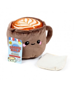 Plush Puckator Lavender Heat Pack Foodiemals Cappuccino Microwavable Warm134