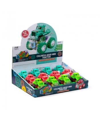 Action Toy Puckator Stunt Tractor With Gears Friction Push/Pull Ty993