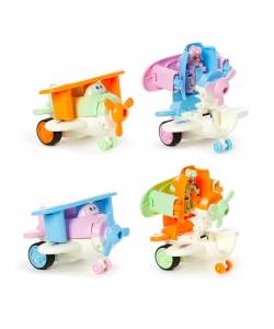 Action Toy Puckator Bursting Aeroplane Friction Push/Pull Ty871