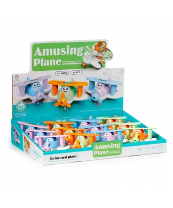 Action Toy Puckator Bursting Aeroplane Friction Push/Pull Ty871