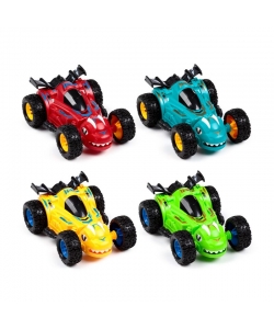 Action Toy Puckator Lizard Race Car Friction Light Up And Sound Push/Pull Ty999