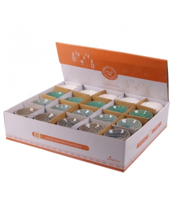 Oil Burner Puckator Eden Small Ceramic With Leaves Pattern Ob247