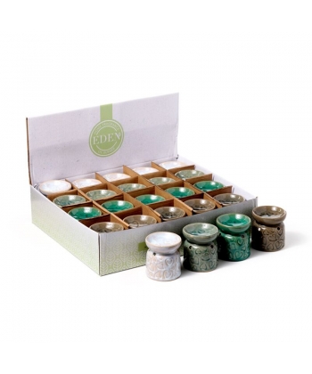 Oil Burner Puckator Eden Small Ceramic With Heart Pattern Ob248