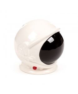 Money Bank Puckator Space Cadet Astonaut Helmet Ceramic White Mb268