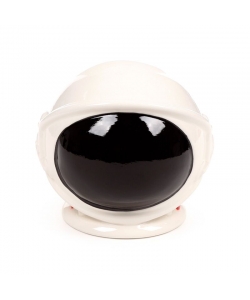 Money Bank Puckator Space Cadet Astonaut Helmet Ceramic White Mb268