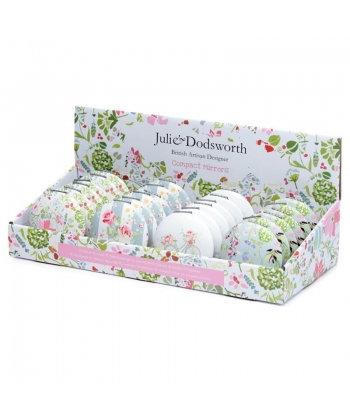 Mirror Puckator Julie Dodsworth Pink Botanical Compact Mirr64