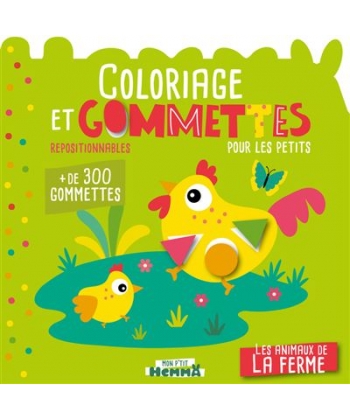Mon P Tit Hemma Coloriage Et Gommettes Pour Les Petits - Les Animaux De La Ferme