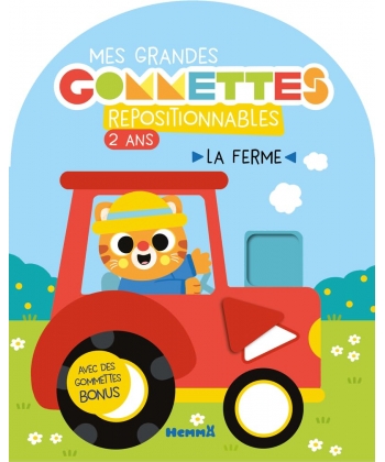 Mes Grandes Gommettes Repositionnables - 2 Ans - La Ferme