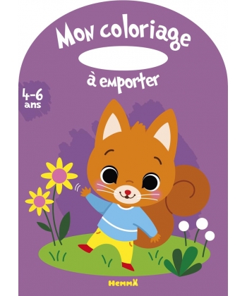 Mon Coloriage A Emporter 4/6Ans - Ecureuil