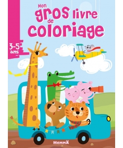 Mon Gros Livre De Coloriage (Autobus Bleu Et Animaux)