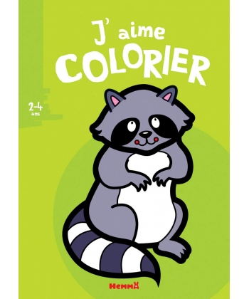 J Aime Colorier (2-4 Ans) (Raton Laveur)