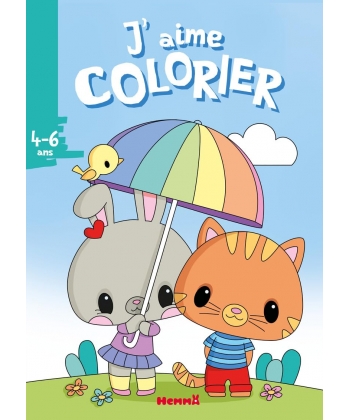 J Aime Colorier (4-6 Ans) (Lapine Et Chat)