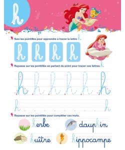 Disney Princesses Mon Cahier Effacable J Ecris Les Lettres Minuscule
