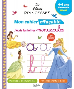 Disney Princesses Mon Cahier Effacable J Ecris Les Lettres Minuscule