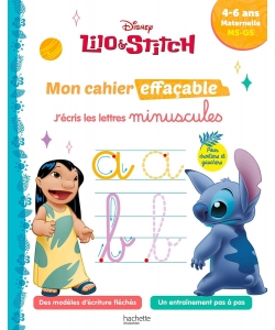 Lilo Stitch Mon Cahier Effacable - J Ecris Les Minuscules