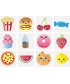 Foodie Face Stickers