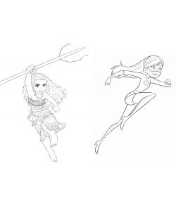 Disney Mes Coloriages Avec Stickers - Girl Power