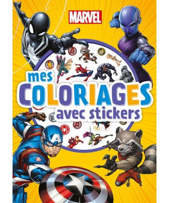 Marvel - Mes Coloriages Avec Stickers