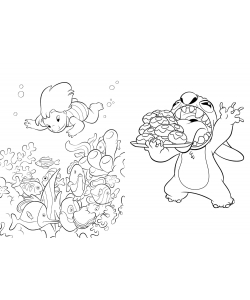 Stitch - Mes Coloriages Avec Stickers