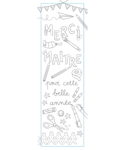 30 Marque-Pages A Colorier - Vive L Ecole !