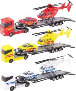 Hti Teamsterz Street Machines Heli Transporter Assorted 1377033
