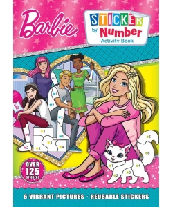 Alligator Books Barbie Sticker By Number Activity Book 3551Basab