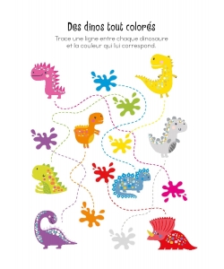 Bloc D Activites Avec Feutres - Les Dinosaures