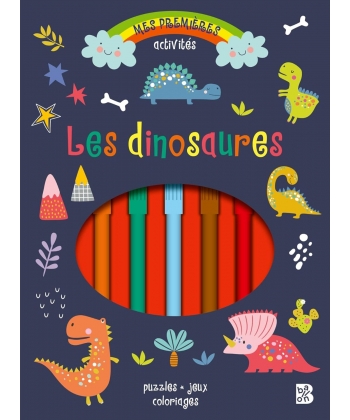 Bloc D Activites Avec Feutres - Les Dinosaures