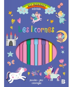 Bloc D Activites Avec Feutres - Les Licornes