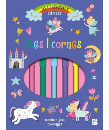 Bloc D Activites Avec Feutres - Les Licornes