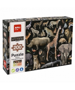 Puzzle Savanna Animals 200/Pack - Apli