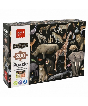 Puzzle Savanna Animals 200/Pack - Apli