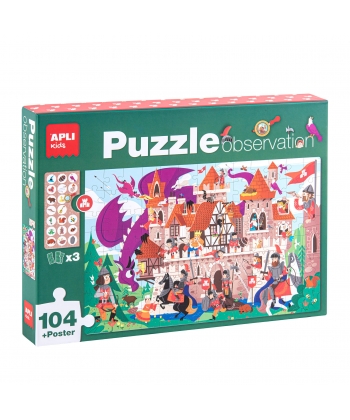 Puzzle Observation Castle 104/Pack - Apli