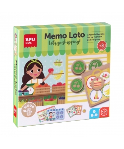 Memo Loto Game Lets Go Shopping - Apli