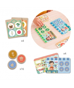 Memo Loto Game Lets Go Shopping - Apli